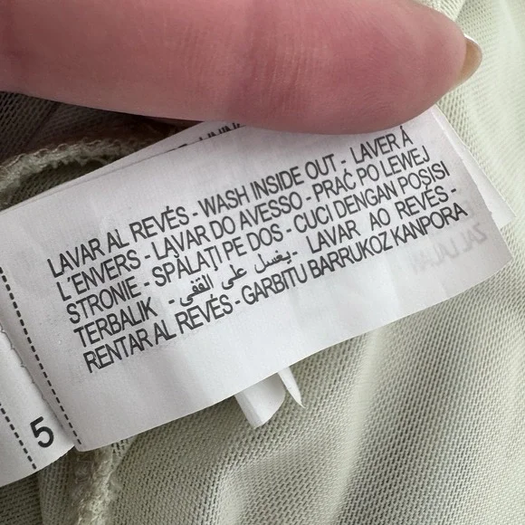 Zara Wavy Print Strapless Tulle Midi Dress Mesh Bodycon Psychedelic Retro M - Picture 9 of 9